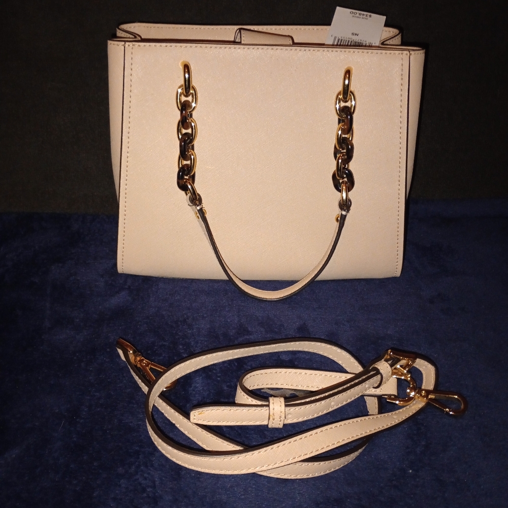 NWT Michael kors Sophia MD NS Leather Tote Color Ballet - Picture 3 of 13